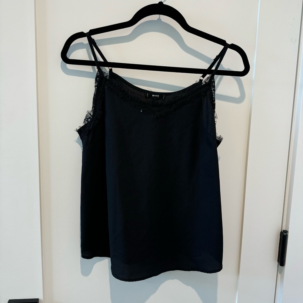Black lace tank top